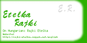 etelka rajki business card